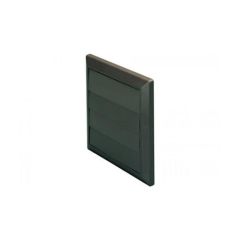 Domus 125mm Gravity Flap Wall Outlet Brown
