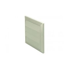 Domus 125mm Gravity Flap Wall Outlet White