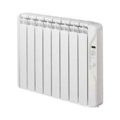 Elnur RF8E-PLUS RFE Plus Oil Filled Electric IP2X Radiator c/w Digital Control & Timer 1.00kW RAL 9010 Aluminium