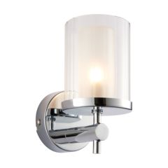 Endon Britton Wall Light with Glass Shade IP44