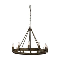 Endon 61026 Chevalier Ceiling Pendant Light in Aged Metal Finish