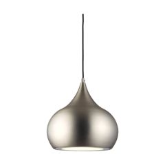 Endon 61296 Brosnan Single Ceiling Pendant Light in Matt Nickel