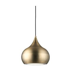Endon 61299 Brosnan Single Ceiling Pendant Light in Matt Antique Brass