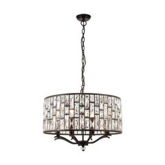 Endon 69391 Belle Pendant 8x40W Dk Brz