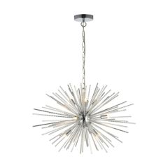 Endon 76350 Lena 9 Light Ceiling Pendant In Chrome Plate