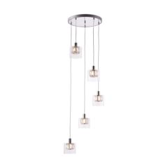 Endon 76520 Verina 5 Light Ceiling Cluster Pendant In Chrome Plate