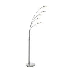 Endon 76562 Fynn 5 Light Floor In Satin Nickel