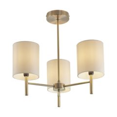 Endon BRIO-3AB 3 Light Ceiling in Antique Brass Finish