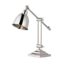 Endon Jackson Polished Nickel Task Table Lamp