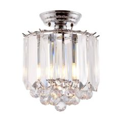 Endon Fargo Acrylic and Chrome Flush Ceiling Light