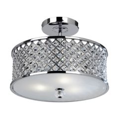 Endon 3 Light Diamond Chrome & Crystal Ceiling