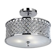 Endon HUDSON-3CH 3 Light Diamond Chrome & Crystal Ceiling