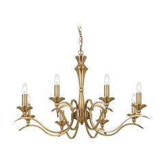 Endon KORA-8AB 8 Light Chandelier With Antique Brass Finish