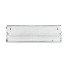 ESP D5010WH Duceri Emergency Self Test Bulkhead 3W LED IP65 Lithium Battery Maintained White