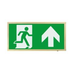 ESP EMLED3WMEXBOXBRU DUCERI Emergency LED Exit Box 3hrM 3W Brass c/w Legend Up