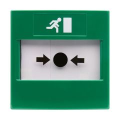 ESP EVEBGEXT2 APERTA Surface Emergency Resettable IP67 Call Point DPDT 89x89x72mm Green Polycarbonate