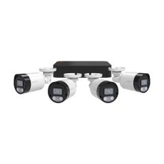 ESP RC24KB4W Rekor IP 24/7 4 Channel POE Bullet Kit Camera 2MP 1TB White