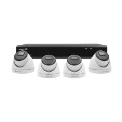 ESP RHD8KD4W4TB REKORHD Camera 4x Dome CCTV Kit c/w 8Ch HD DVR 1080P 4TB White
