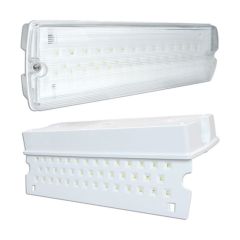 Eterna EML3NMISO LED non maintained emergency bulkhead with ISO 7010 legend set