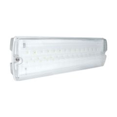 Eterna EMLED3M LED maintained emergency bulkhead with signs directive legend set
