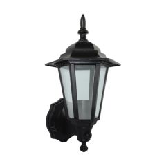 Eterna PIRL60BK 60W Max polycarbonate full lantern with 110° PIR