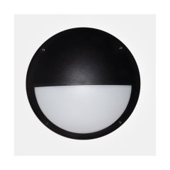 Eterna SHEYEMWBK Sparrowhawk Range - 11W eyelid diffuser LED amenity ceiling/wall light with microwave sensor