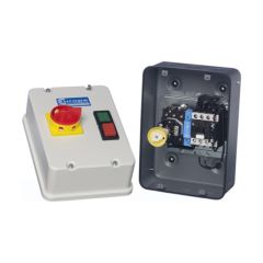 Europa BE2-D123N7 Starter Motor DOL 2 Button c/w Isolator Enclosed No Overload IP54 12A 5.5kW 415V Metal