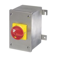Europa LB324PSS Isolator Enclosed Rotary 4P IP65 32A 173x100x118mm Stainless Steel