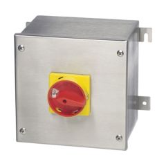 Europa LB634PSS Isolator Enclosed Rotary 4P IP65 63A 178x178x132mm Stainless Steel