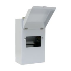 Europa MEC4T Enclosure Closed Front 4 Module c/w Metal Lid & Tails IP40 Clad