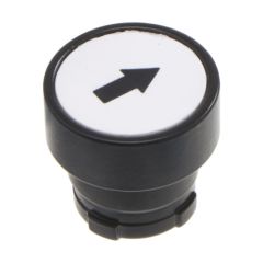 Europa RB2-BA3347 Pushbutton Flush Black Arrow 22.5mm White