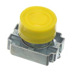 Europa RCAS-PBB5 Pushbutton Booted Flush c/w Mounting Collar IP65 22.5mm Amber Metal