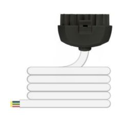 Flex7 Prota 3-Core Luminaire Lead LSHF 1mmx3M White Plug/Black