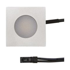 Forum 35mm Square Recessed Plinth Light Aluminium 3000k