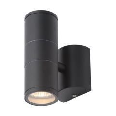 Forum CZ-29320-BLK Islay Black Up/Down Wall Light 2 x 35W GU10 IP44