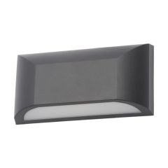 Forum CZ-31752-BLK Poole Outdoor LED Wall Light Downlight 4000K Black