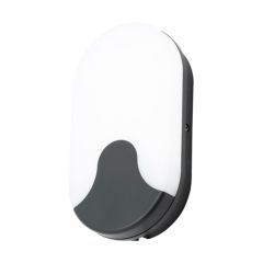 Forum CZ-34016-BLK Turus Black LED CCT Oval Bulkhead 15W 3000K-6000K