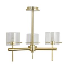 Forum SPA-31726-SBRS Gene Cyclinder Ceiling Light in Satin Brass Finish