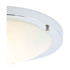 Forum SPA-34047-CHR Delphi Chrome Large Cool White LED Flush Fitting 18W 4000K