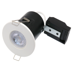 ELD FP-F-WH White slim bezel fixed fire rated downlight