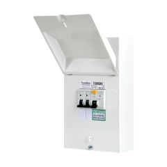 FuseBox F100GRA 2 Way Garage Consumer Unit c/w RCD Type A & MCBs 6A 16A
