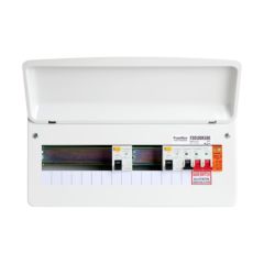 FuseBox F2010DX100 10 Way SPD T2 Dual RCD Consumer Unit Type A 2x100A 30mA