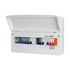 FuseBox F2010DXA 10 Way SPD T2 Dual RCD Consumer Unit Type A 2x80A 30mA