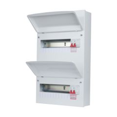 FuseBox F2020MDT 20 Way Main Switch Dual Tariff Consumer Unit 10/10 2x100A