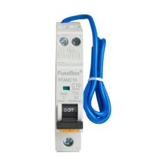 FuseBox RTAMC10 10A 2P Mini RCBO Type A C Curve 30mA 6kA