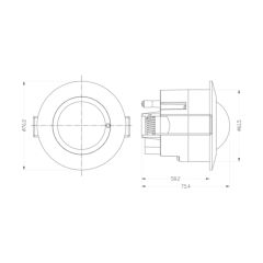 Orion ODM200 Ceiling Mount Microwave Sensor by Greenbrook