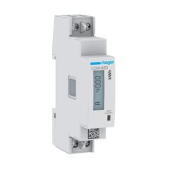 Hager ECN140D 40A 1M 1 Phase Direct kWh Energy Meter
