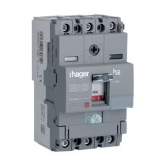 Hager HDA040U 40A 18kA 1 Pole 1D Adjustable Thermal, Fixed Magnetic MCCB h3 x160