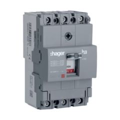 Hager HDA040Z 40A 18kA 3 Pole 3D Fixed Thermal, Fixed Magnetic MCCB h3 x160