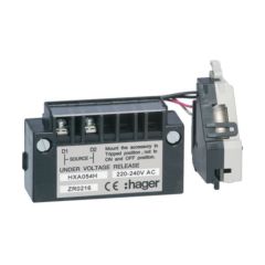 Hager HXA054H 220-240V AC Delayed Undervoltage Release (x160-P160 x250-P250 x630-P630)